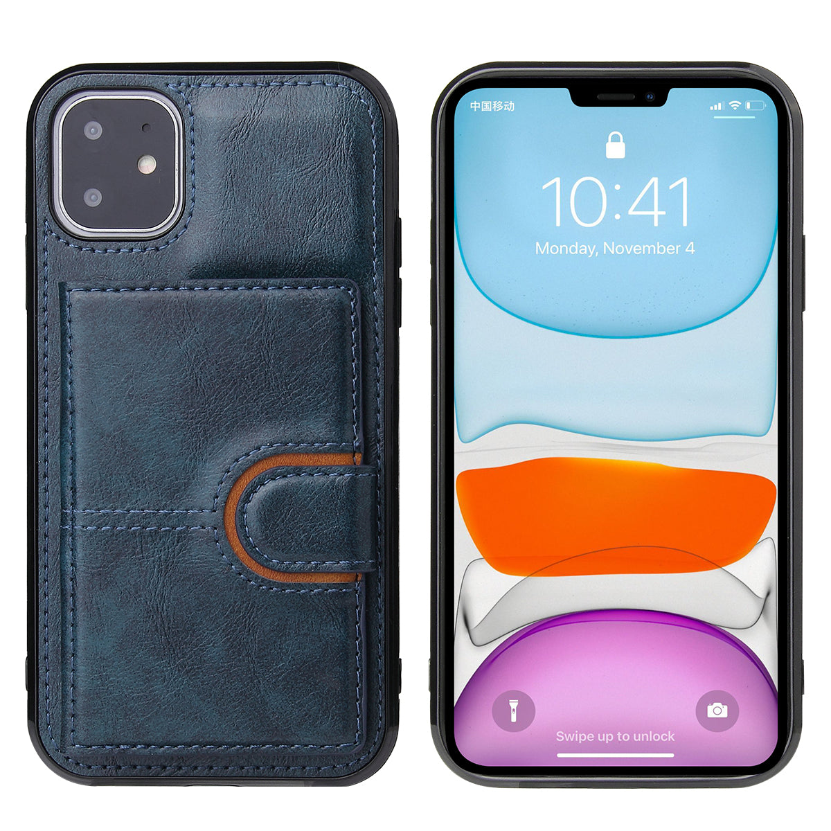 eprolo leather wallet phone case for iPhone 13 and 13 Pro Max with card slots and anti-drop protection.
