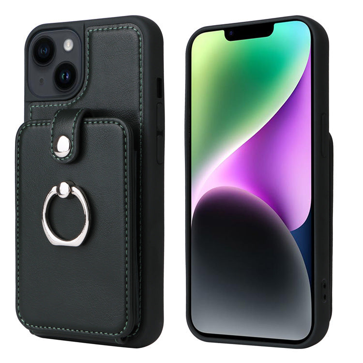 eprolo iPhone 14 wallet phone case with flip cover, leather protective case with accordion card slots for Apple 13 Pro Max