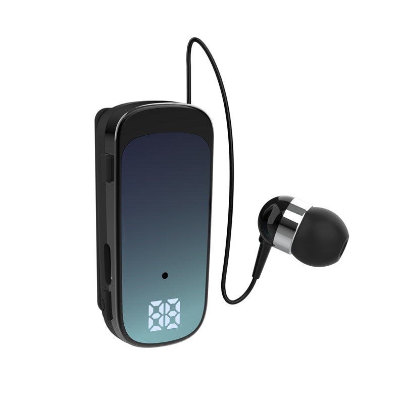 eprolo K65 Collar-style Bluetooth earphones with digital display, in-ear design, long range, single earbud, version 5.2