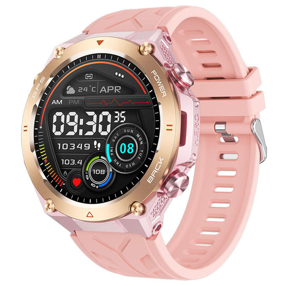 eprolo KC82 men's smartwatch with 1.45-inch display, Bluetooth calls, heart rate, blood pressure, GPS, and outdoor features.