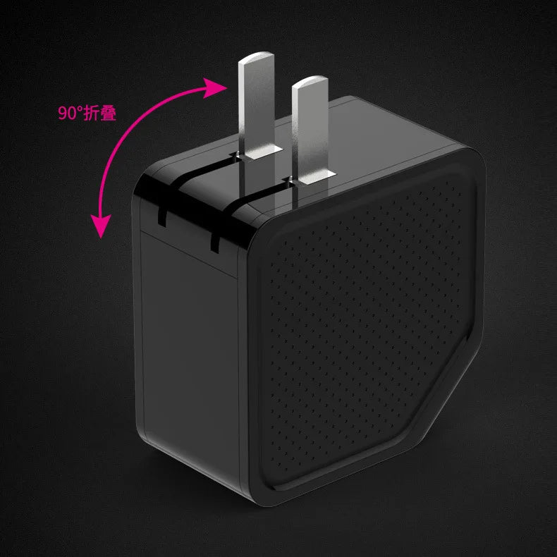 Eprolo LED display fast charging power adapter with dual USB ports and automatic power-off for quick cell phone charging