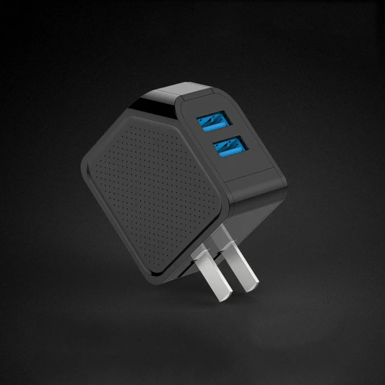 Eprolo LED display fast charging head power adapter with dual USB ports and automatic power-off for quick cell phone charging