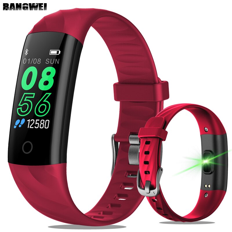 Eprolo LIGE women's smart watch with IP68 waterproof sport bracelet, fitness tracker, blood pressure, and heart rate monitor.