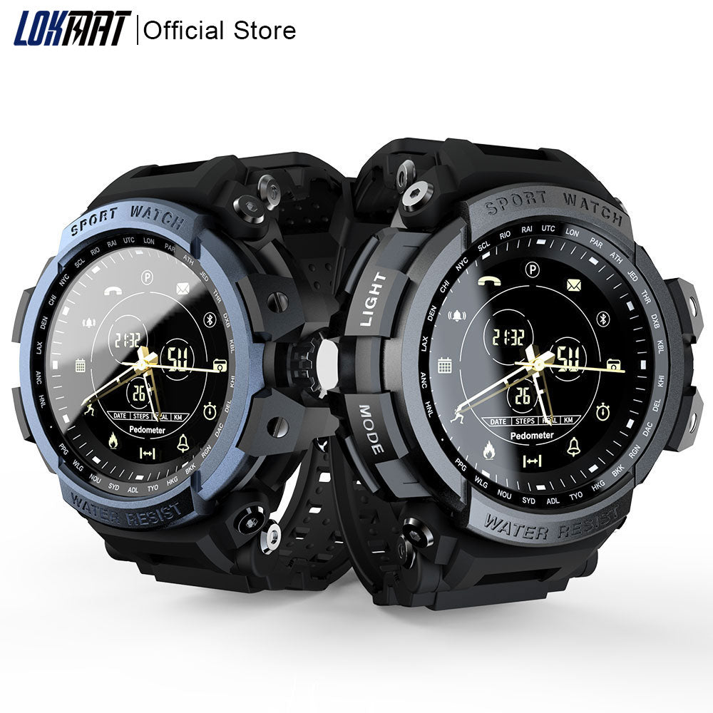 Eprolo LOKMAT Sport Smart Watch with digital display, 5ATM waterproof, Bluetooth call reminder, for men, compatible with iOS and Android
