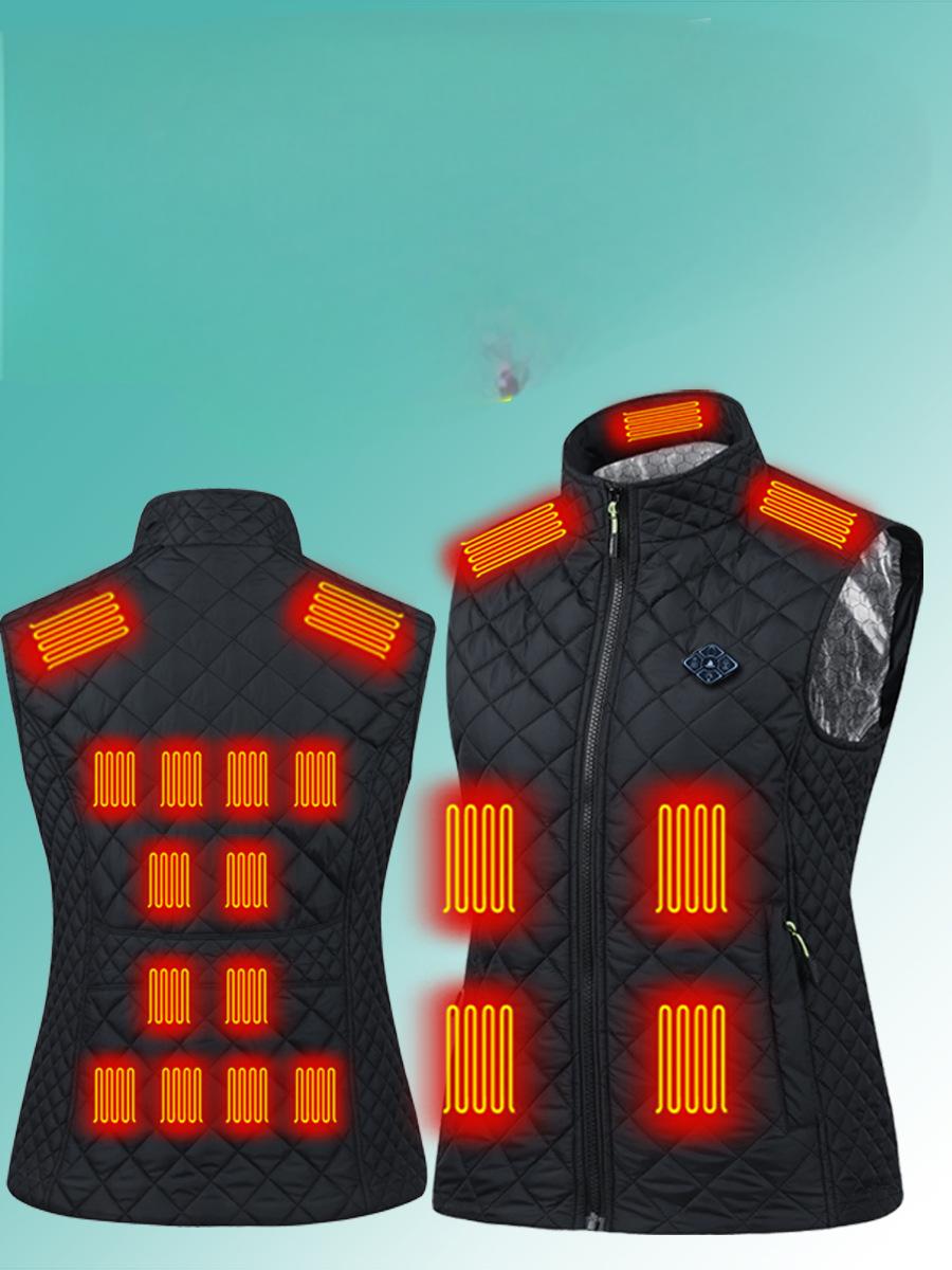 Eprolo USB heating vest with DC port, intelligent charging, and electric warming clips for consistent warmth and comfort.
