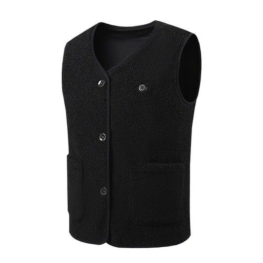 eprolo intelligent heating vest with 16-zone carbon fiber heating, teddy velvet fabric, and insulation for autumn and winter warmth