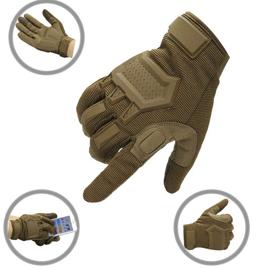 Eprolo touch screen tactical gloves for men with full finger design, anti-slip grip, suitable for airsoft, paintball, military, and hiking.