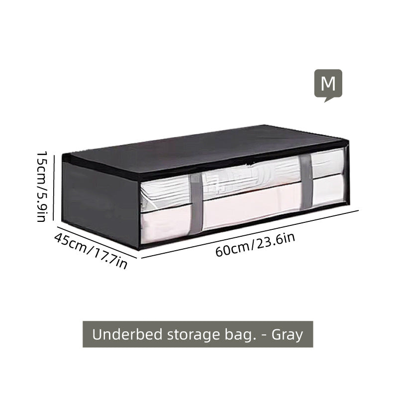 Eprolo under-bed storage bag with large capacity, foldable and dustproof for comforters and clothing organization