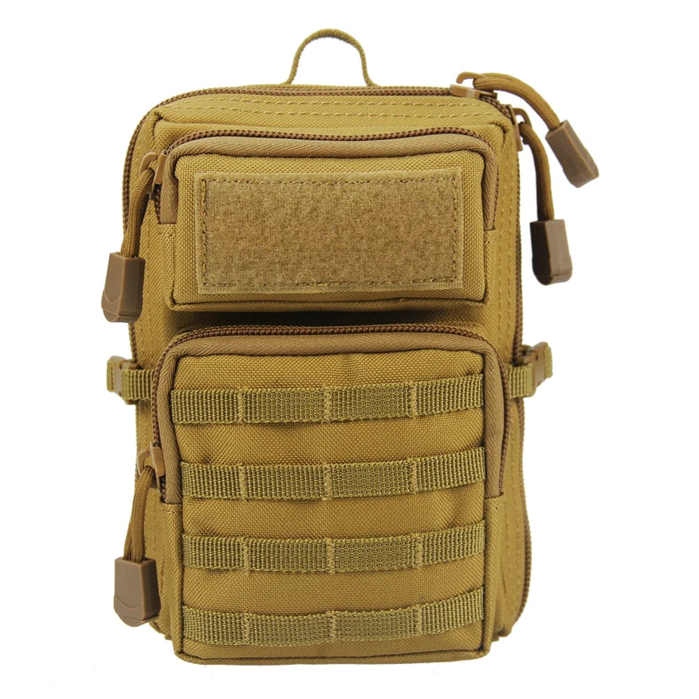 Eprolo multifunction tactical pouch with Molle straps, hip waist bag, and phone pocket, suitable for camping, hiking, and hunting.