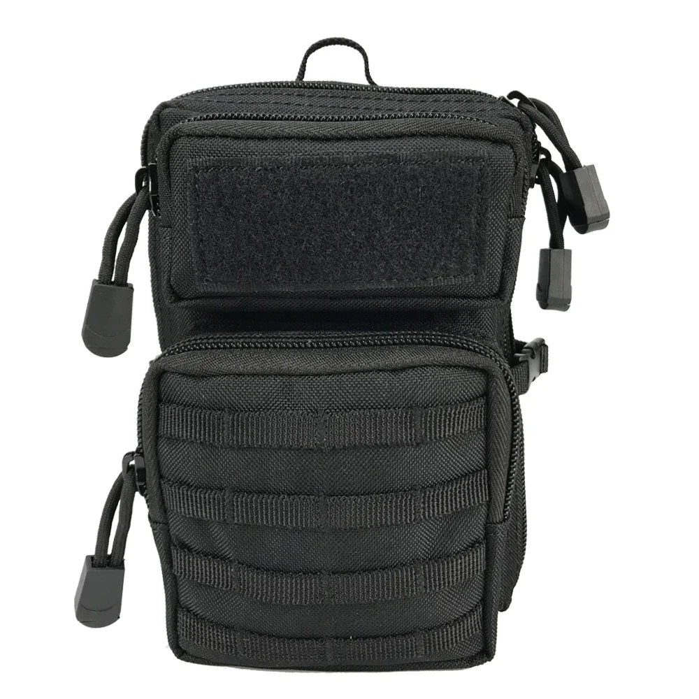 Eprolo tactical pouch holster with multiple compartments, Molle attachment, suitable for camping, hiking, and hunting waist bags