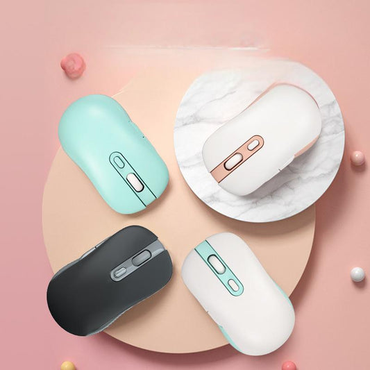 Eprolo C4025 wireless Bluetooth rechargeable mouse with dual mode for office, gaming, and notebook use, shown on a desk.