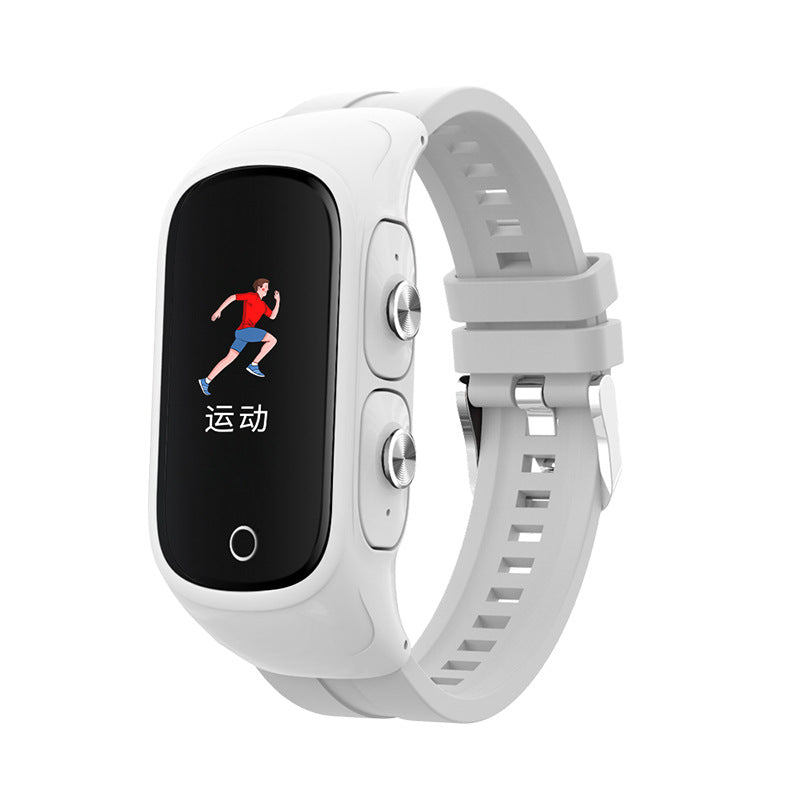 Eprolo N8 Smart Bracelet with Bluetooth headset and sports watch features, showing the two-in-one wearable device on a user's wrist.