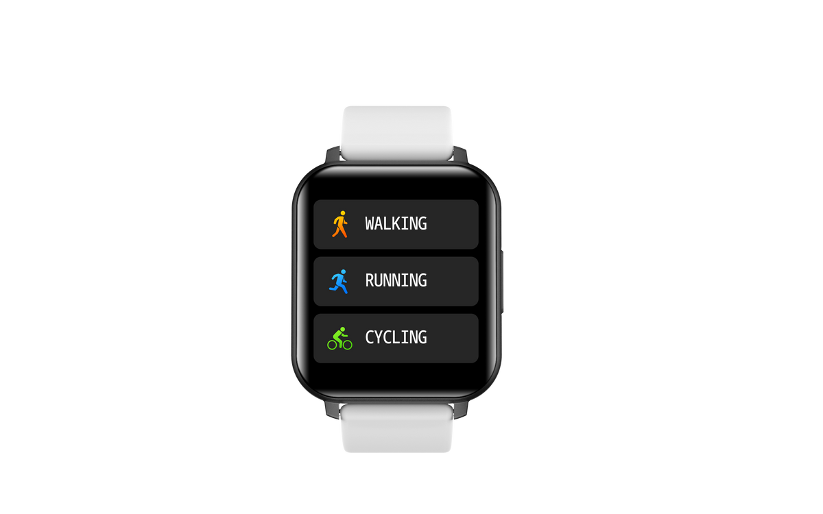 Eprolo T82 smart bracelet with heart rate, blood pressure, sleep monitoring, reminder light, and slim design for fitness tracking