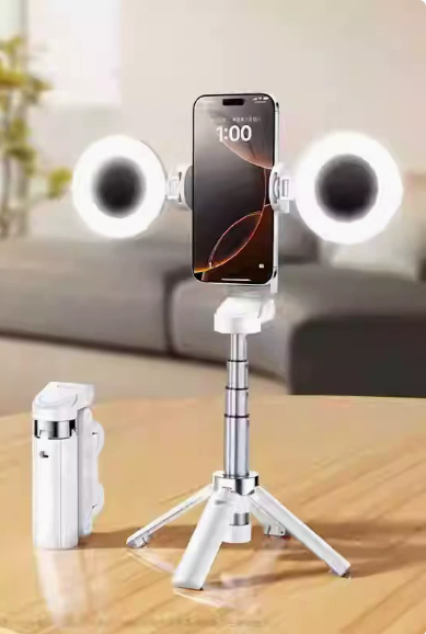 Eprolo Mini Bluetooth selfie stick JC-25 with extendable tripod, anti-shake floor mount, ideal for travel and live streaming photos