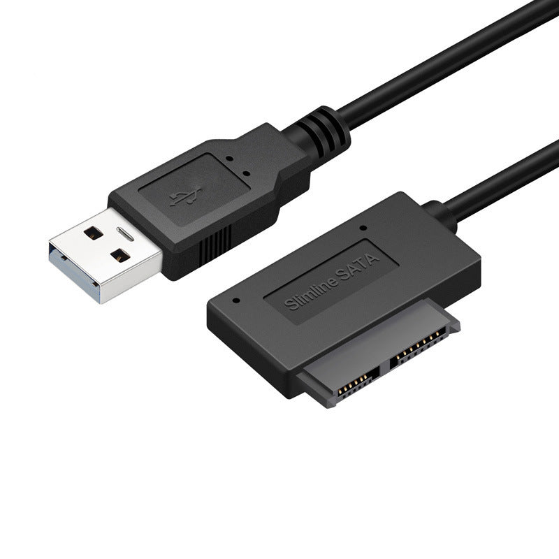 eprolo SATA to USB 2.0 adapter cable for notebook optical drives, 6+7P SATA to USB connection for easy data transfer