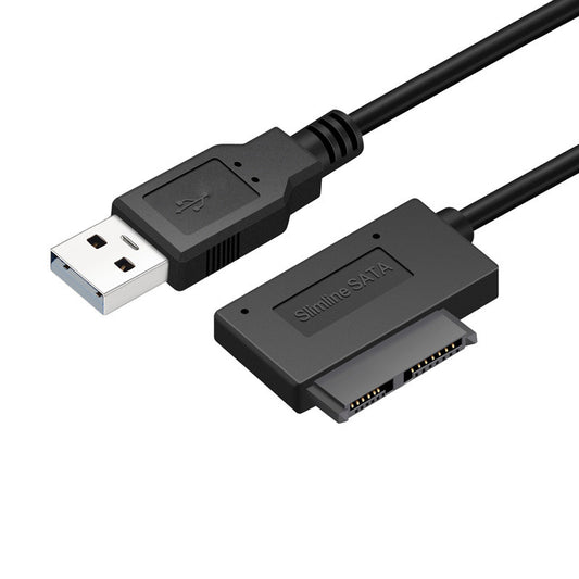 eprolo SATA to USB 2.0 adapter cable for notebook optical drives, 6+7P SATA to USB connection for easy data transfer