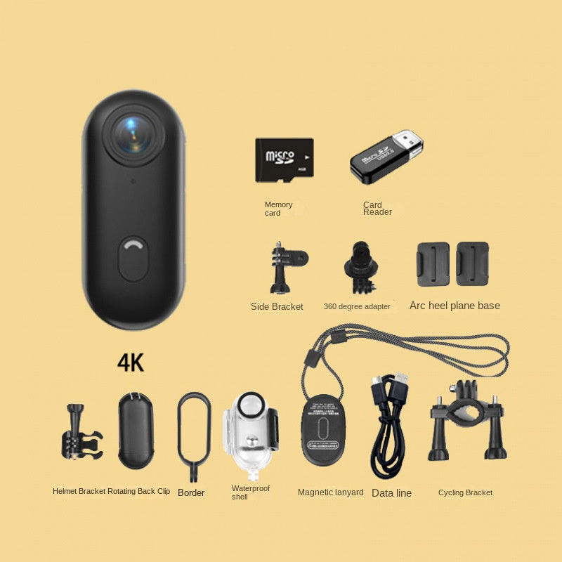 eprolo thumb bike camera with magnetic back clip, compact sports camera and pet recorder for outdoor activities