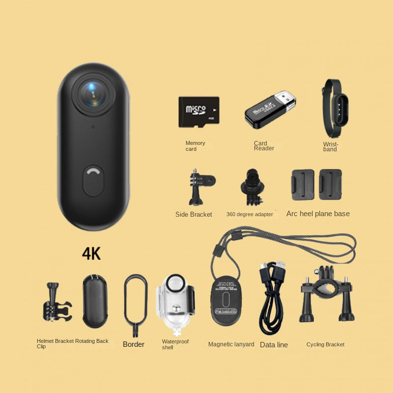 eprolo thumb bike camera with magnetic back clip and sports recorder, compact device for outdoor recording and pet activities