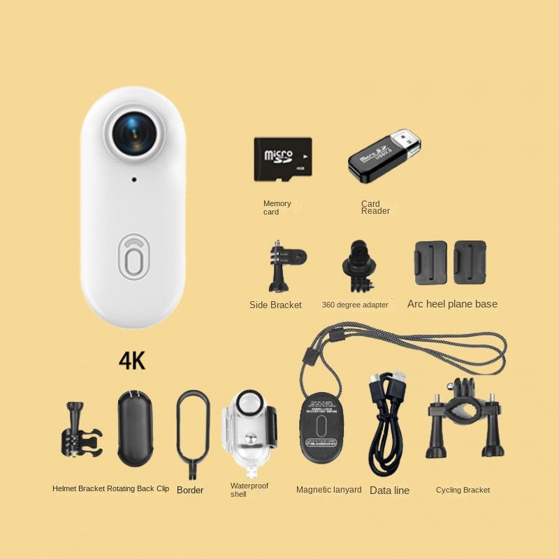 eprolo thumb bike camera with magnetic back clip, sports camera and pet recorder, compact and portable bike accessory