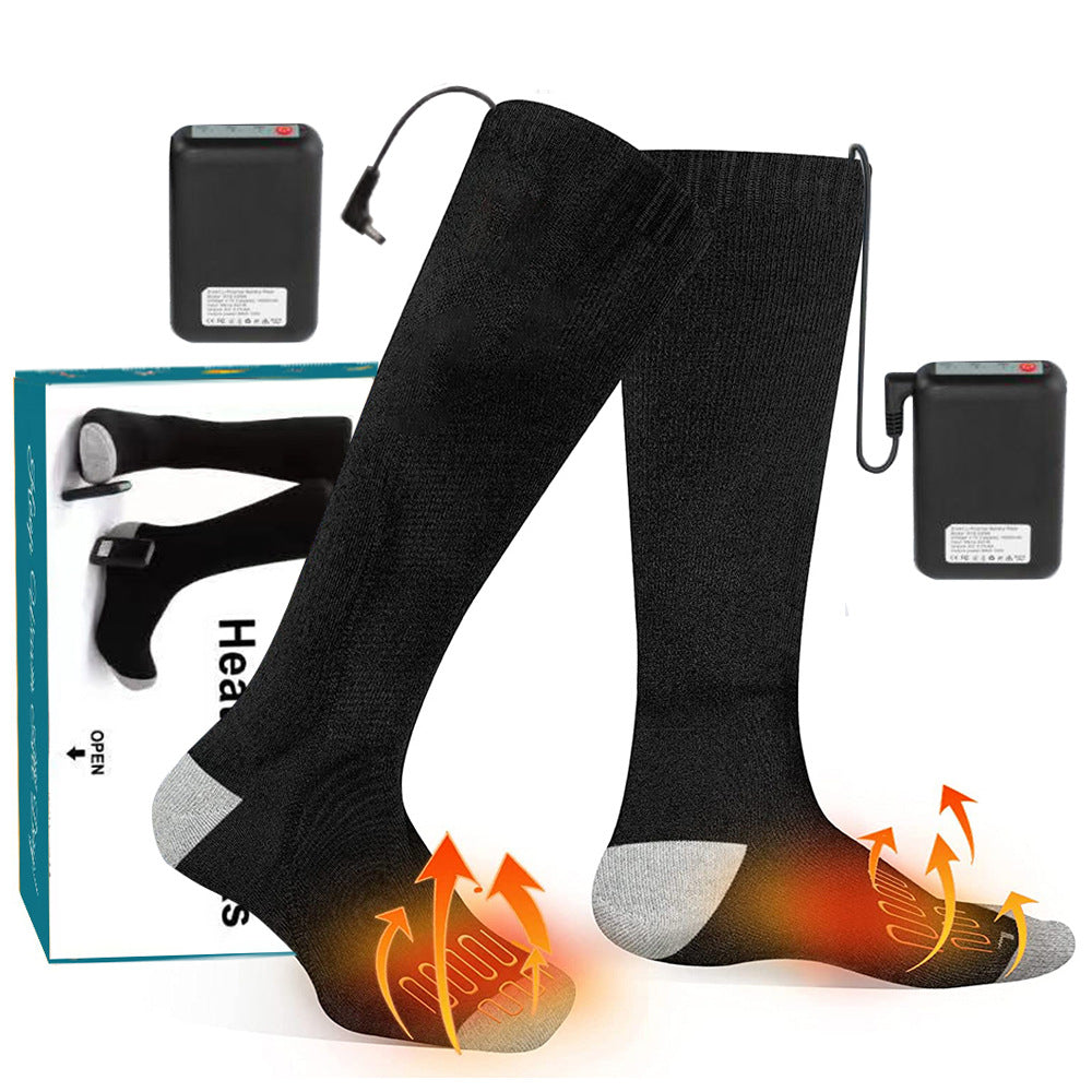 eprolo 3-speed heated socks with charging, long thermal outdoor socks for warm feet and cold weather protection