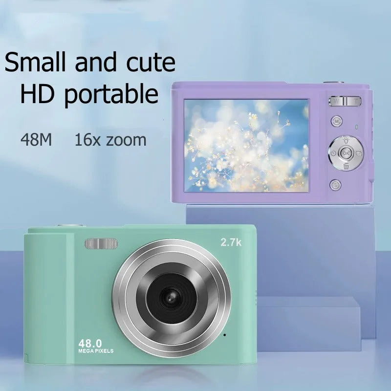Eprolo 48MP digital camera with 2.8-inch LCD screen, 16x zoom, periscope lens, and auto-focus for high-quality photo and video capture.