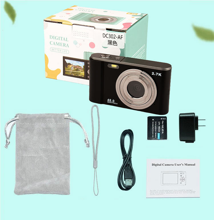 Eprolo 48MP HD digital camera with 2.8-inch LCD screen, 16x zoom, periscope lens, and auto focus for versatile photography.