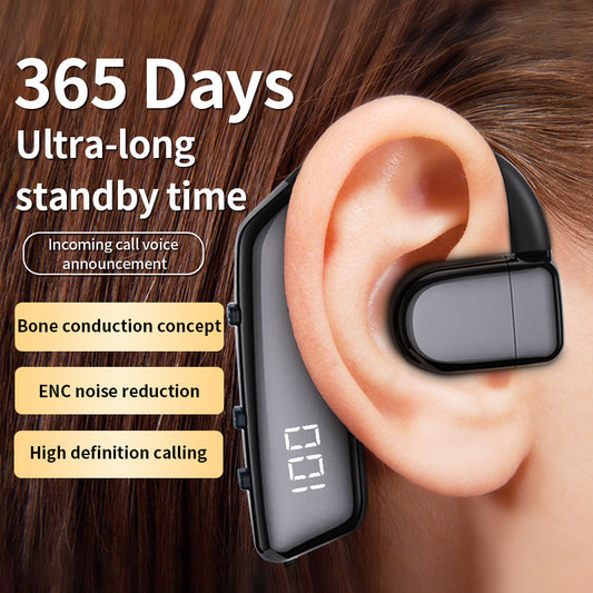 Eprolo OWS air conduction hanging Bluetooth earphones with noise cancelling, long battery life, and low latency, wireless earbud design
