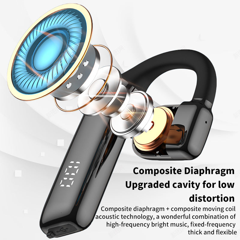Eprolo OWS wireless Bluetooth earphones hanging ear design with noise cancellation, low latency, and long battery life.