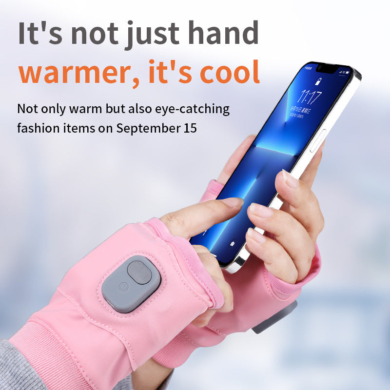 Autumn and Winter Electric Gloves Intelligent Long Range USB Heating Gloves Gaming Office Outdoor Heating Gloves - American Smart