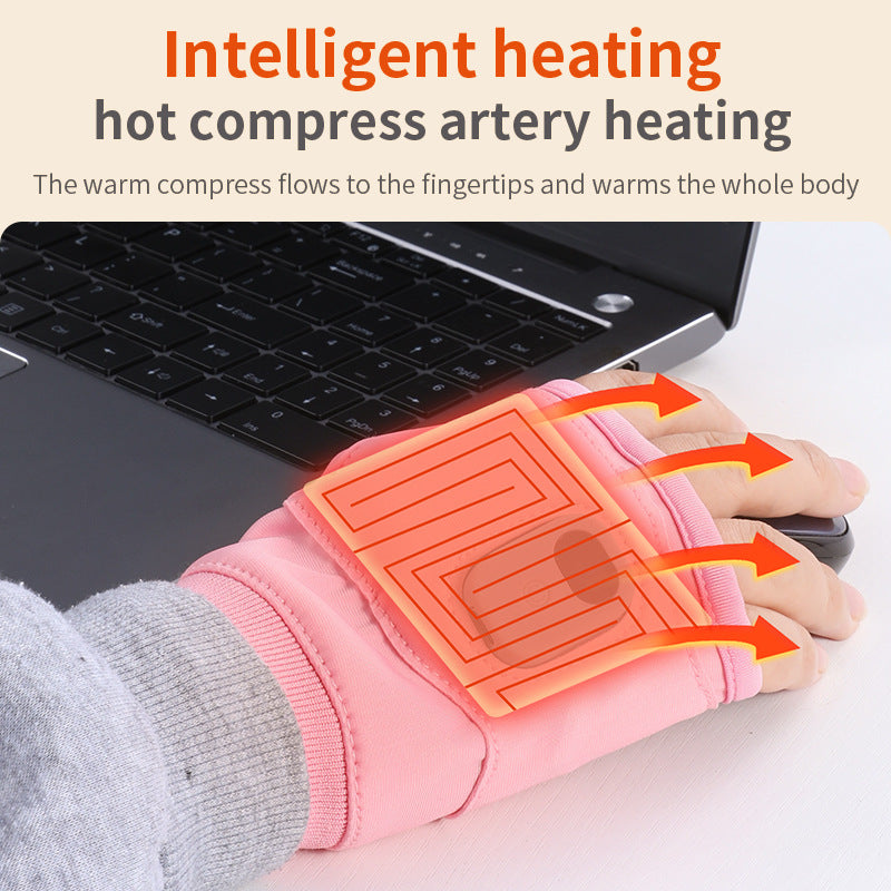 Autumn and Winter Electric Gloves Intelligent Long Range USB Heating Gloves Gaming Office Outdoor Heating Gloves - American Smart