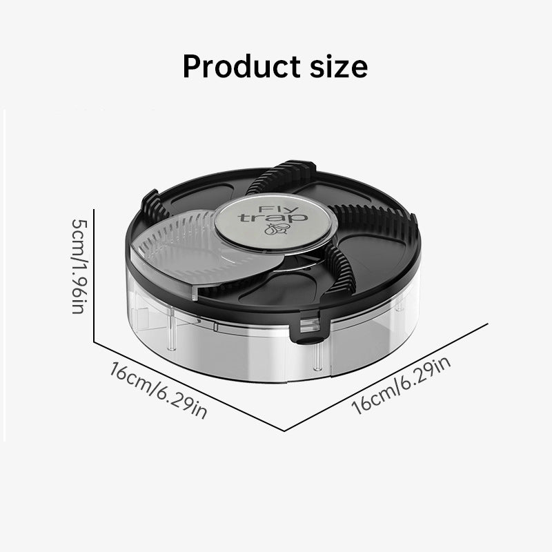 Automatic fly trap by eprolo with removable pest catcher designed for household and kitchen use, capturing flying insects effectively.