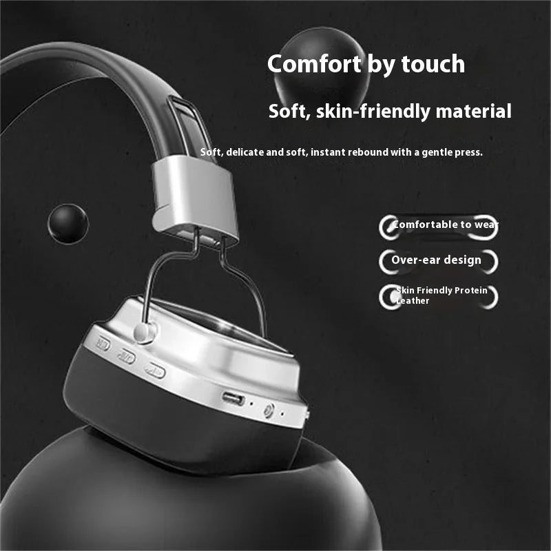 Eprolo Retro on-ear wireless Bluetooth headset with surround sound, talking microphone, and Bluetooth 5.3 connectivity.