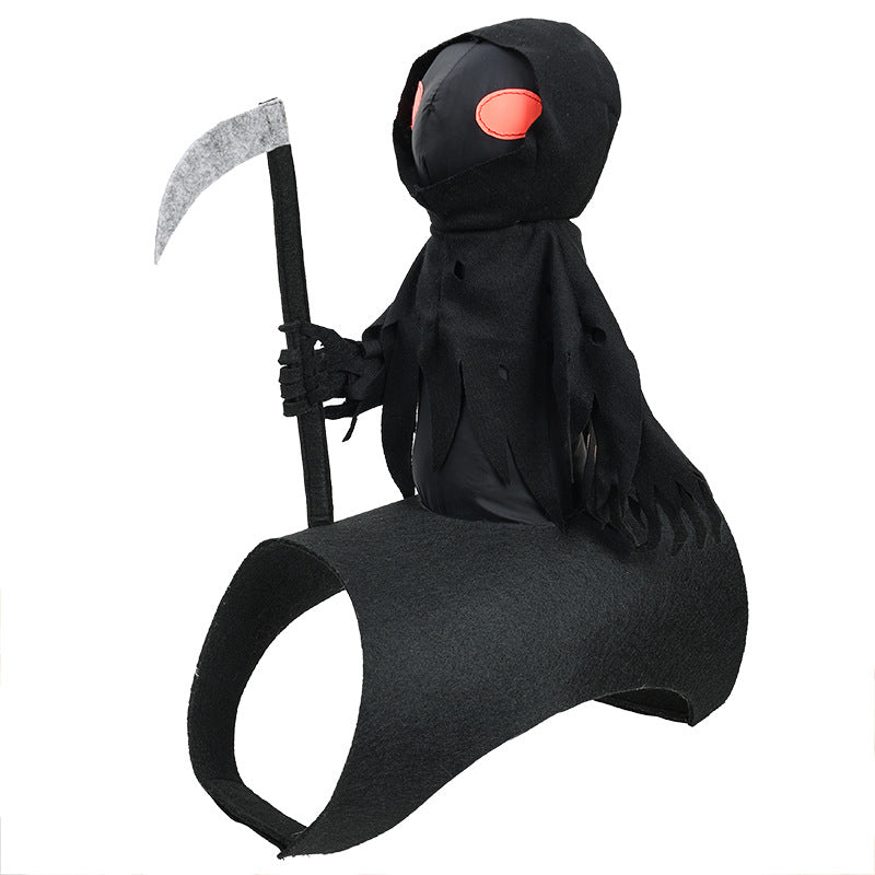 Dog Dark Harvesting Knight Transforms into Pet Costume for Halloween - American Smart