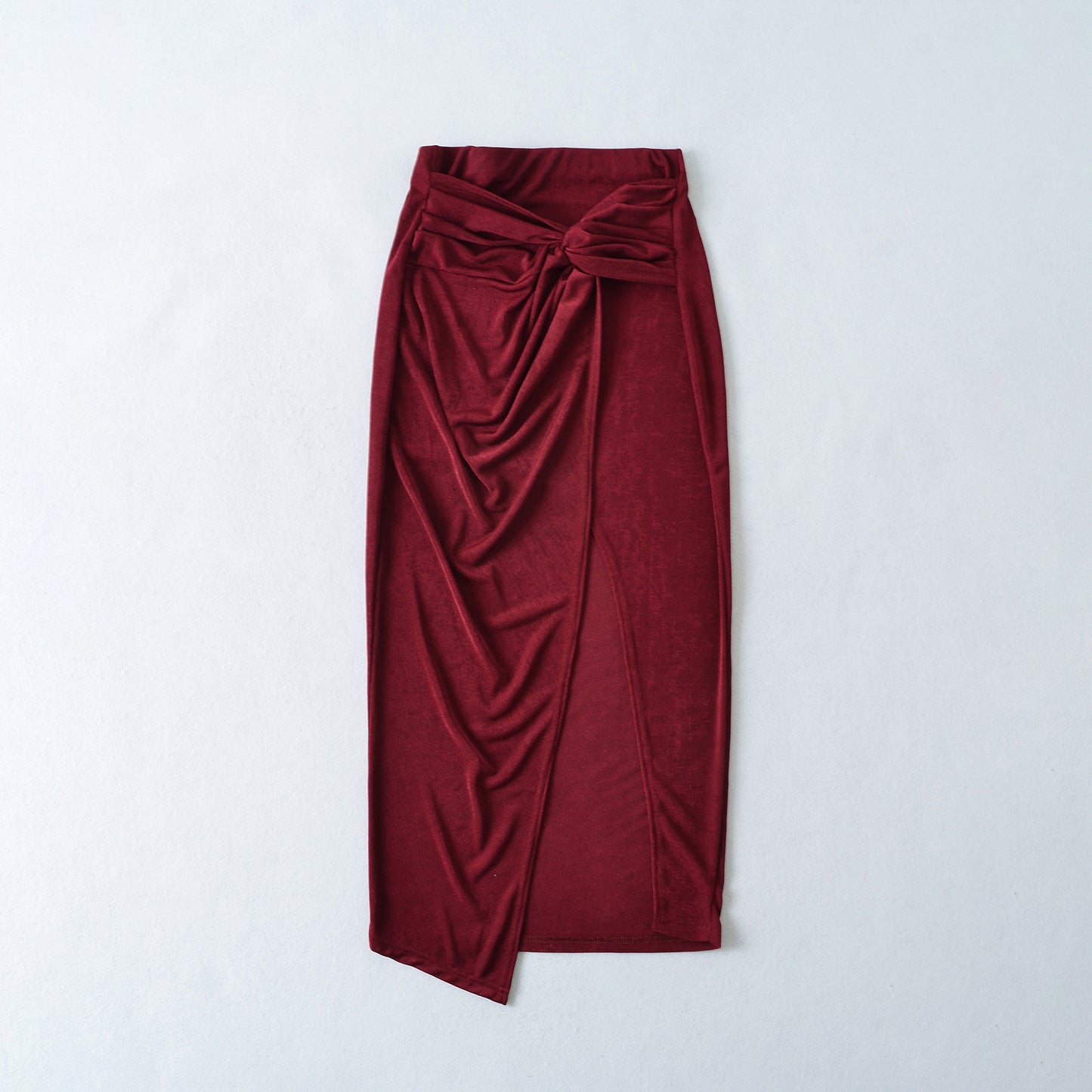 Eprolo high waisted long skirt with a leg-revealing slit, stylish and flowing, perfect for casual or dressy occasions.