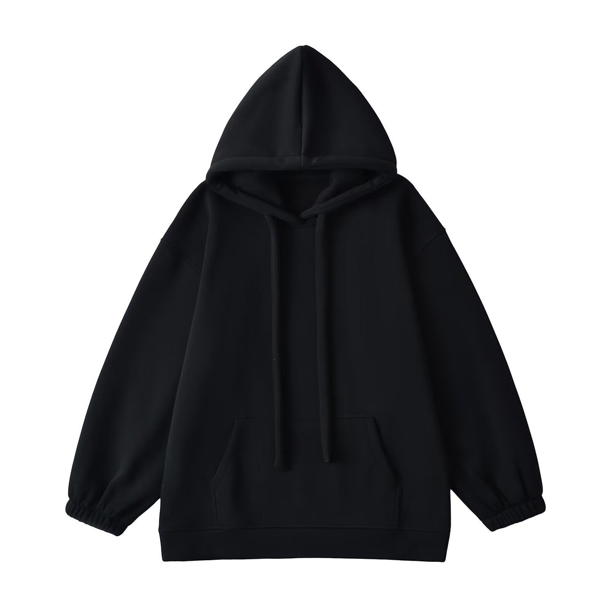 Eprolo loose drawstring hooded sweatshirt with front pocket and relaxed fit, gray fabric, casual clothing for men and women