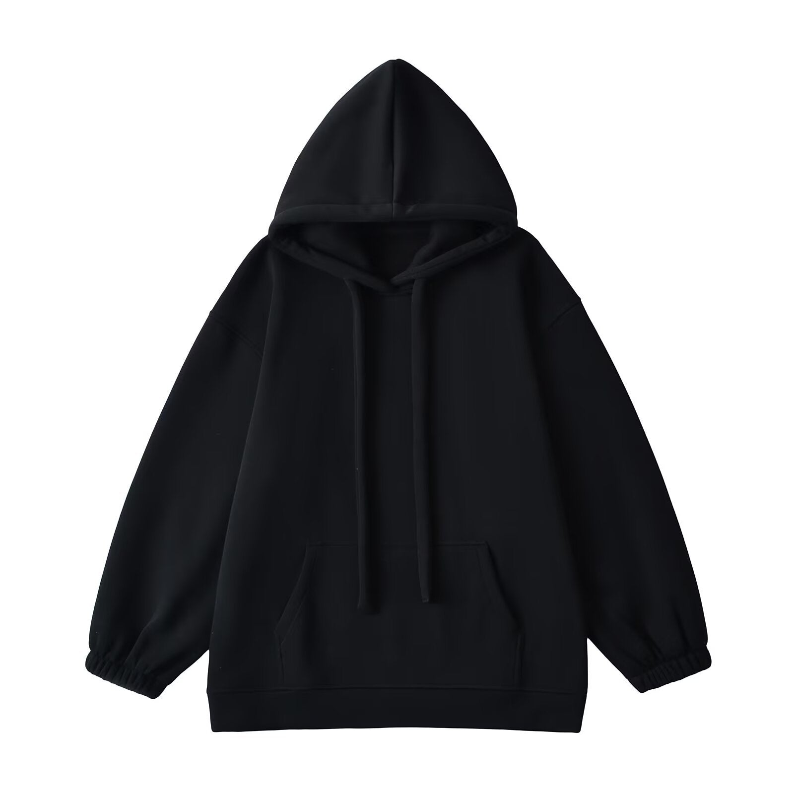 Eprolo loose drawstring hooded sweatshirt with front pocket and relaxed fit, gray fabric, casual clothing for men and women