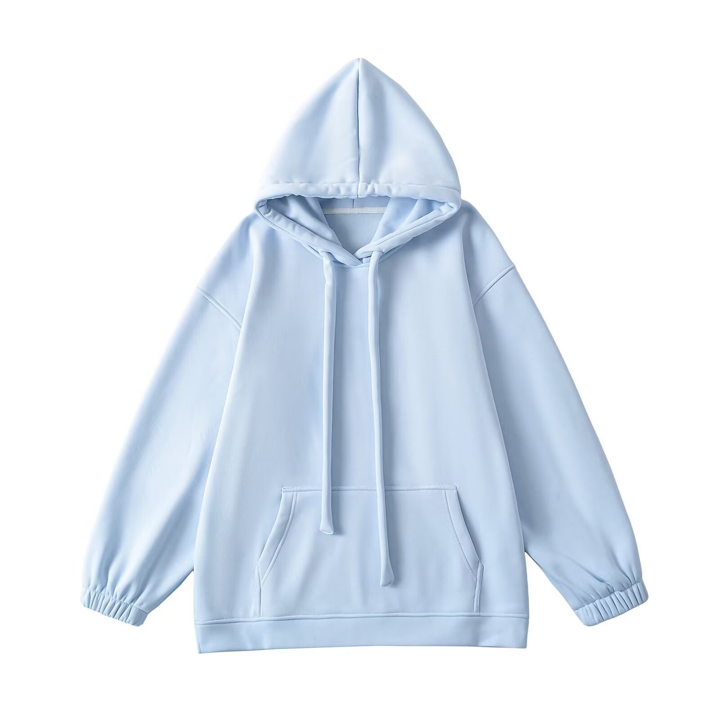 Eprolo loose drawstring hooded sweatshirt with front pocket and relaxed fit, shown in a casual, comfortable style.