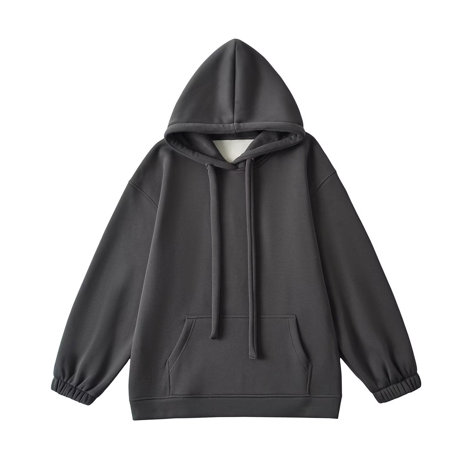 Eprolo loose drawstring hooded sweatshirt with front pocket and casual fit, shown in a relaxed style on a plain background.