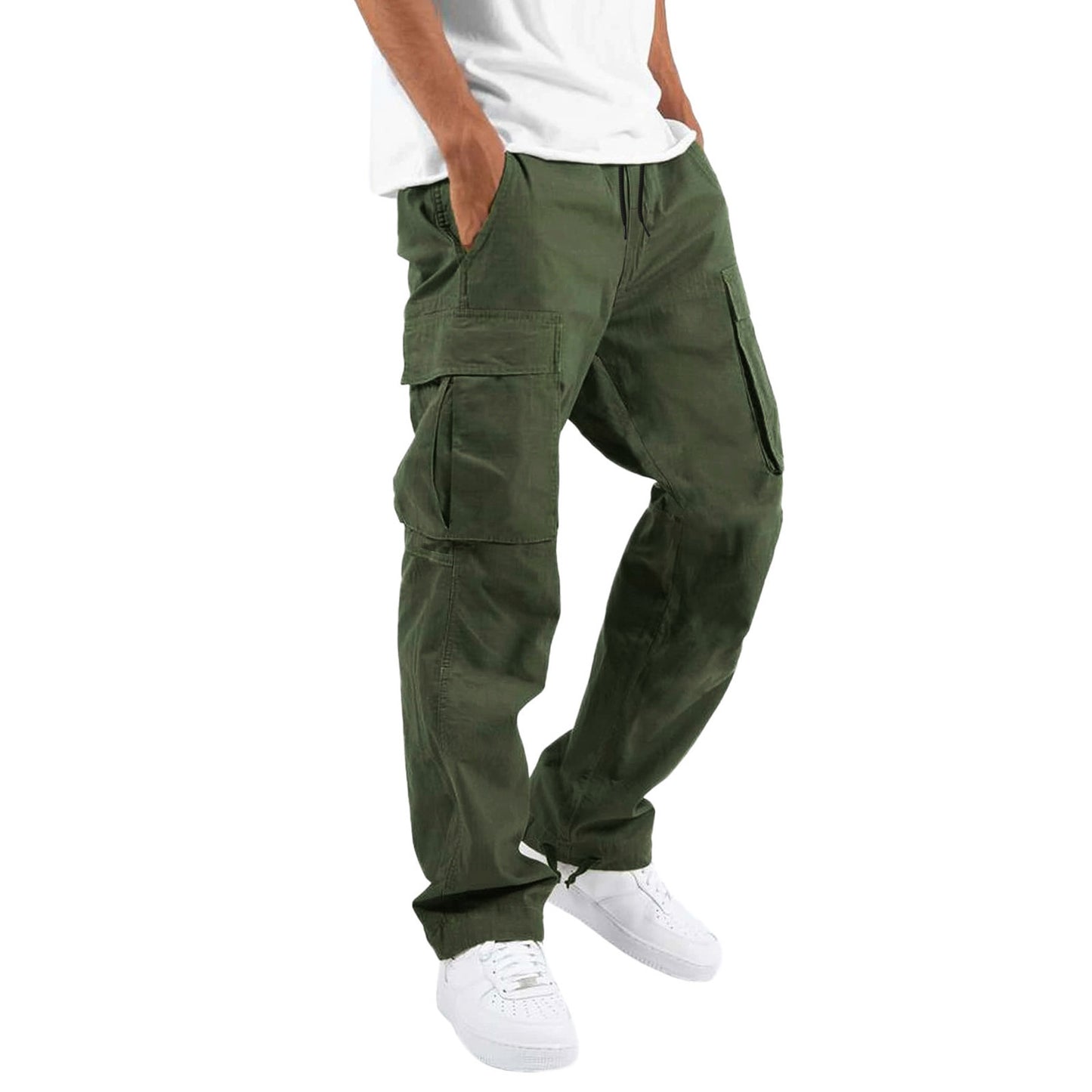 Men's cargo pants by eprolo, long casual and sporty trousers with multiple pockets, suitable for everyday wear
