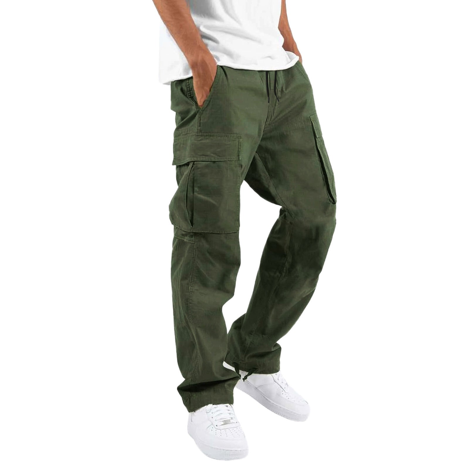 Men's cargo pants by eprolo, long casual and sporty trousers with multiple pockets, suitable for everyday wear