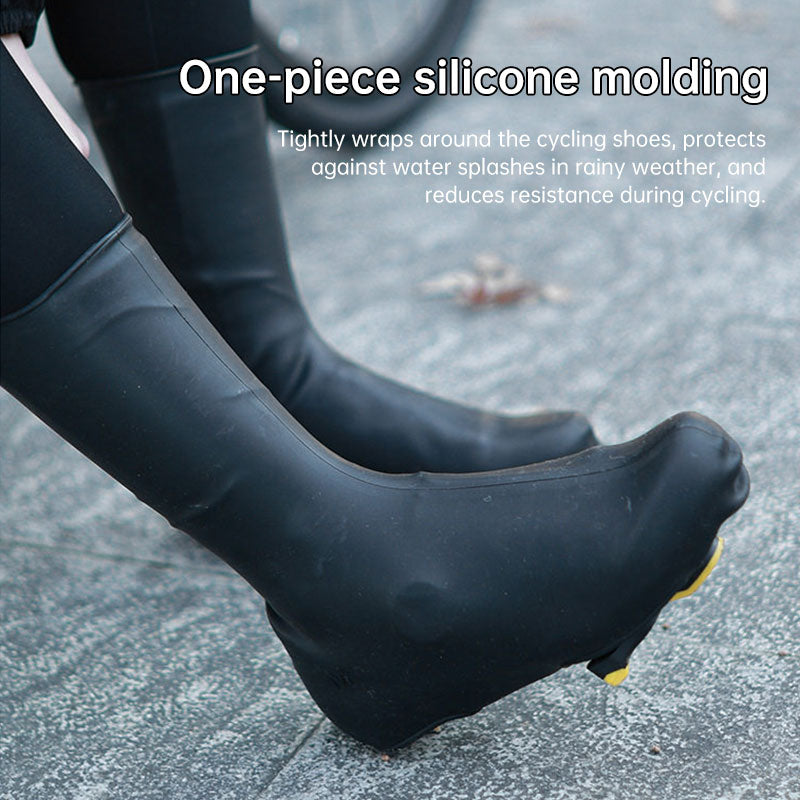Silicone Road Cycling Shoe Covers - Windproof, Waterproof & Warm for Cold Weather, Easy to Clean - American Smart