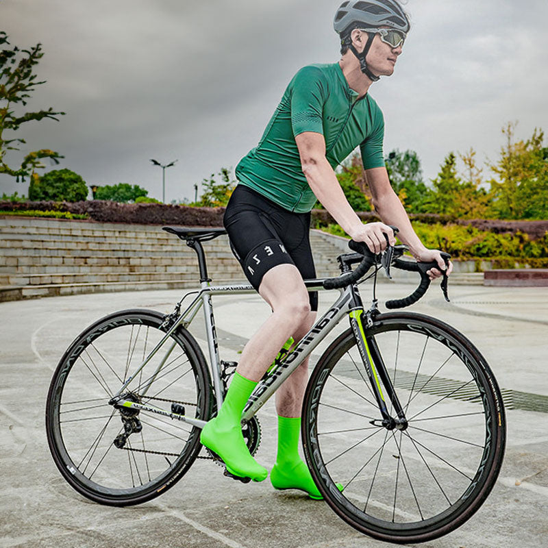 Silicone Road Cycling Shoe Covers - Windproof, Waterproof & Warm for Cold Weather, Easy to Clean - American Smart