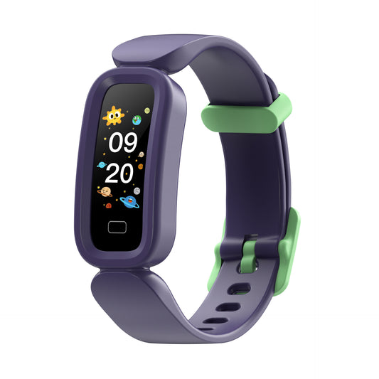 eprolo S90 smart bracelet for children with alarm clock, heart rate, sleep monitoring, Bluetooth, and pedometer features.