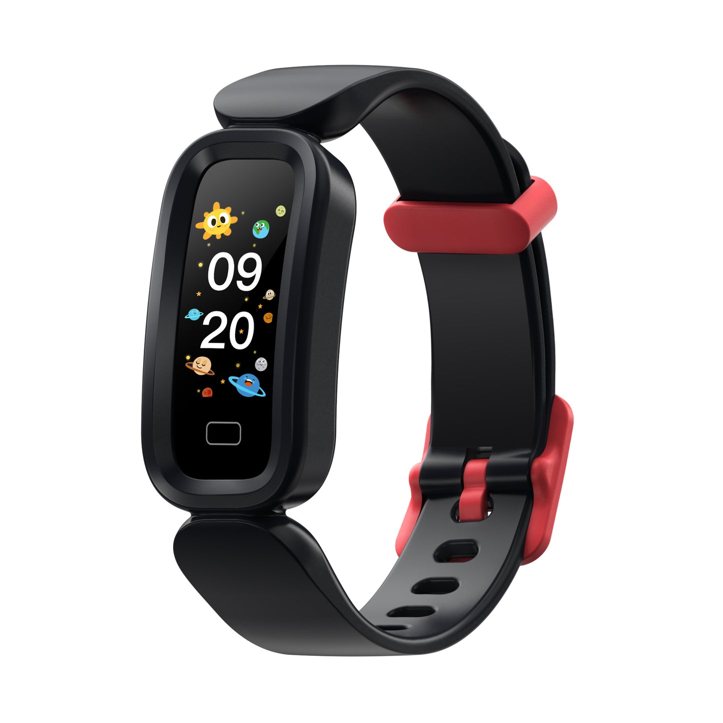 eprolo S90 smart children's bracelet with alarm clock, heart rate monitor, sleep tracking, Bluetooth, and pedometer features.