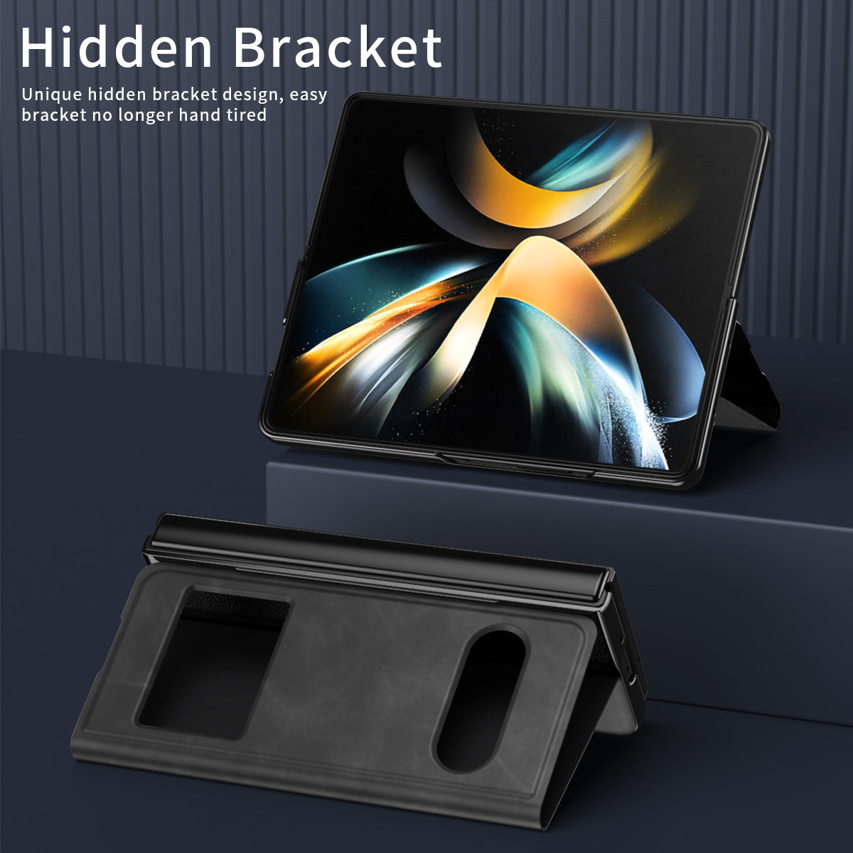 Samsung Fold6 phone case by eprolo, protective leather case with full package, anti-drop design, suitable for Fold5 5G models.
