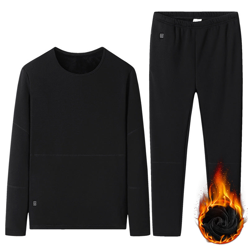Eprolo autumn and winter heated insulation set with dual controls, 22-zone constant temperature heating for men and women.