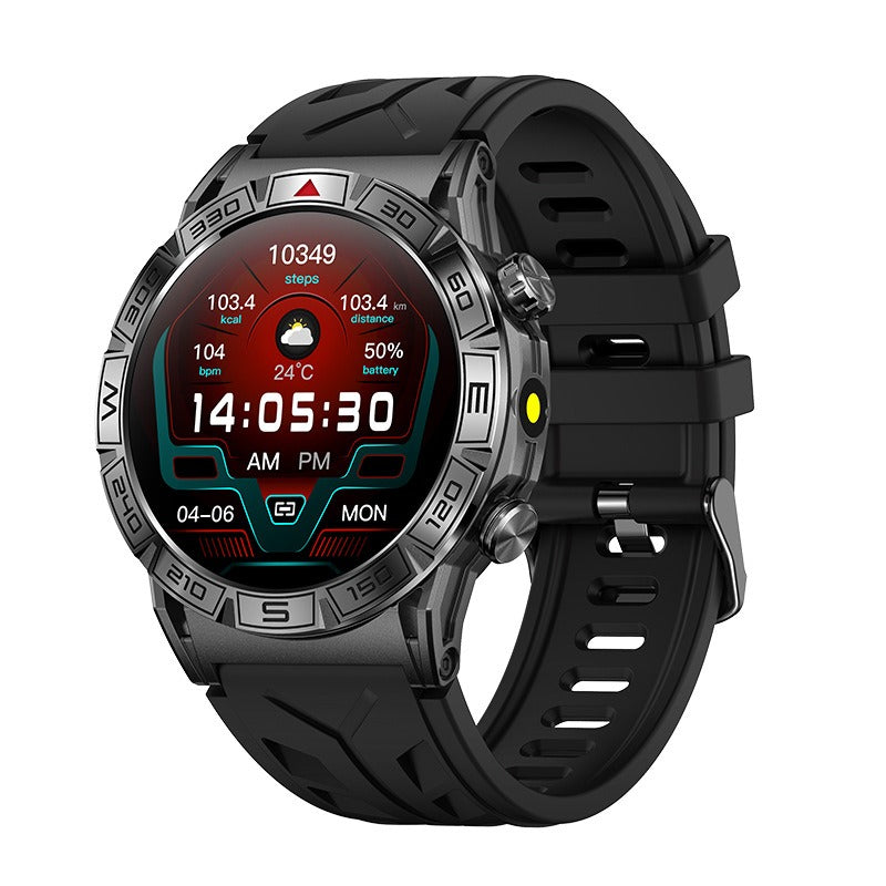 eprolo KC80 smartwatch with high-definition AMOLED screen, Bluetooth, LED light, and sports features