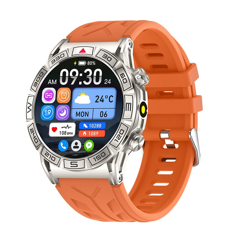 Eprolo KC80 smartwatch with high-definition AMOLED screen, Bluetooth, sports features, and LED light display.