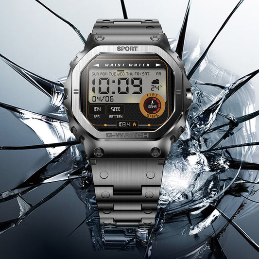 eprolo I108 smartwatch with high-definition screen, Bluetooth call, sports band, blood oxygen monitor, and IP68 waterproof.