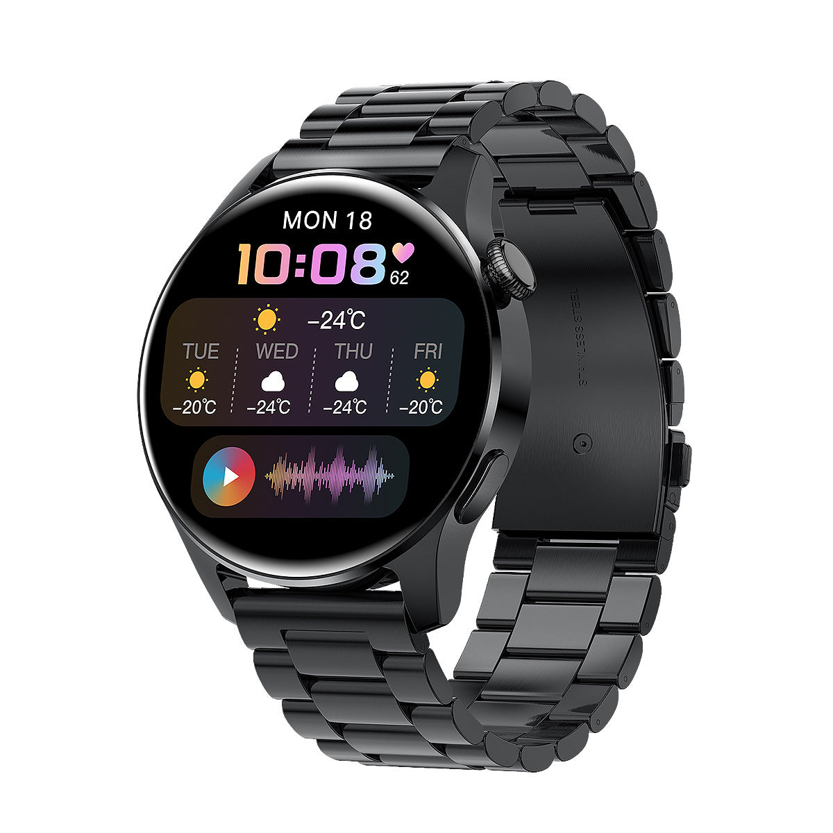 eprolo I29 smart bracelet with heart rate, blood pressure, blood oxygen, music control, pedometer, Bluetooth call, and display screen